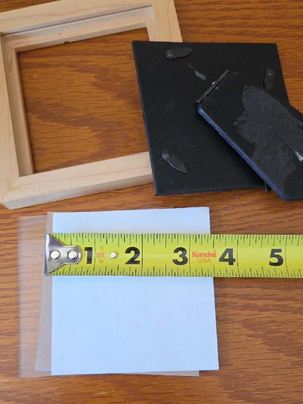 Natural Wood Dad-themed Square Picture Frame - Holds 3 1/2 X 3 1/2 Photo